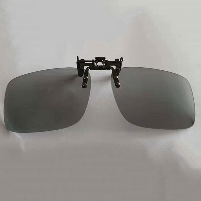 운전 골프시 고화질 자외선차단 UV코팅 클립형 안경착용 변색편광렌즈 선글라스 G