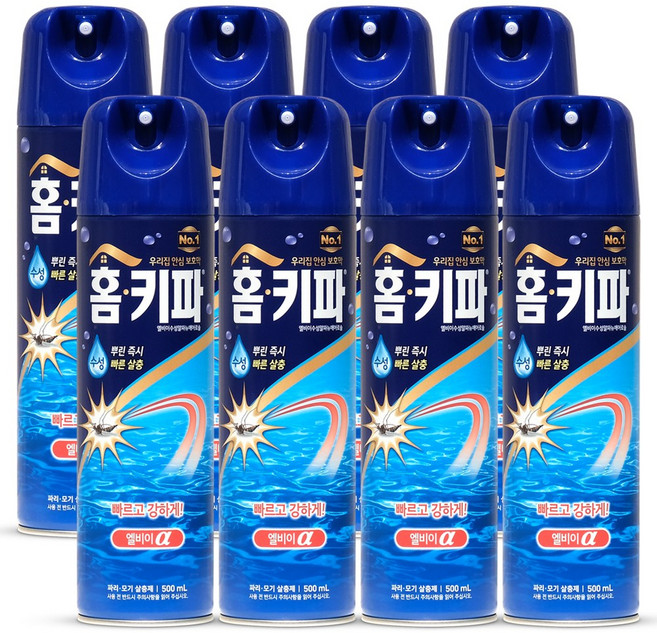 헨켈 홈키파 엘비이 알파 에어졸 500ml, 8개