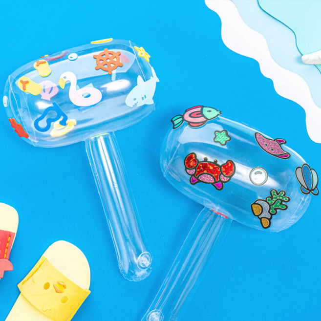 pvc 투명 뿅망치 꾸미기 여름 놀이 비치볼 물놀이 게임도구 만들기