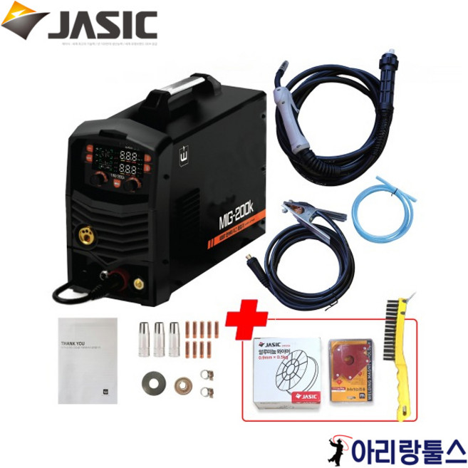 [출시기념 이벤트]위더스 MIG-200k 논가스 용접기 디지털 인버터 용접기 알루미늄 용접 와이어 증정 미그200k, 1개