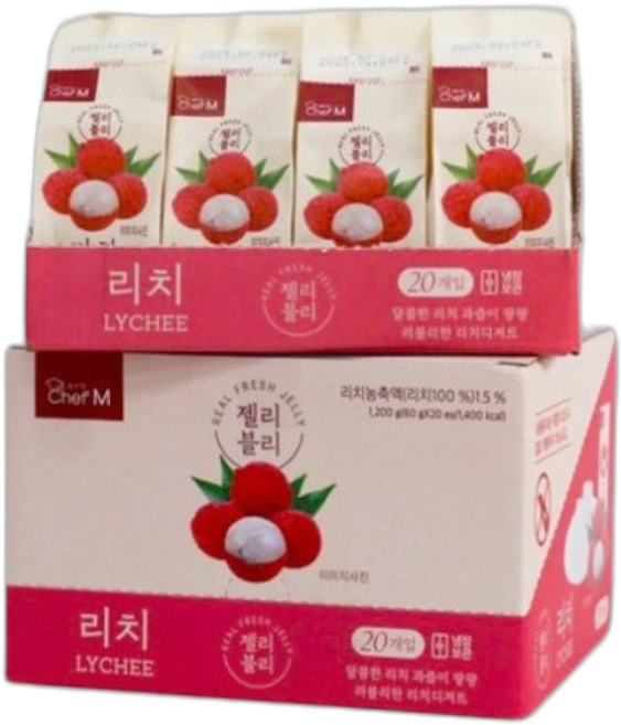 쉐프엠 젤리블리 리치, 20개, 60g