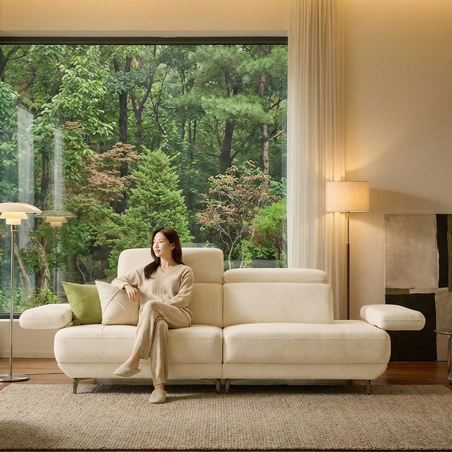 세인트블랑 퓨어케어 갤럭시 이지클린 패브릭 모듈형 3.5인 4인 5인 6인 코너 팔걸이 스윙 소파 sk