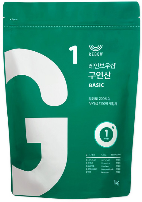 레인보우샵 구연산 베이직 1kg, 1개