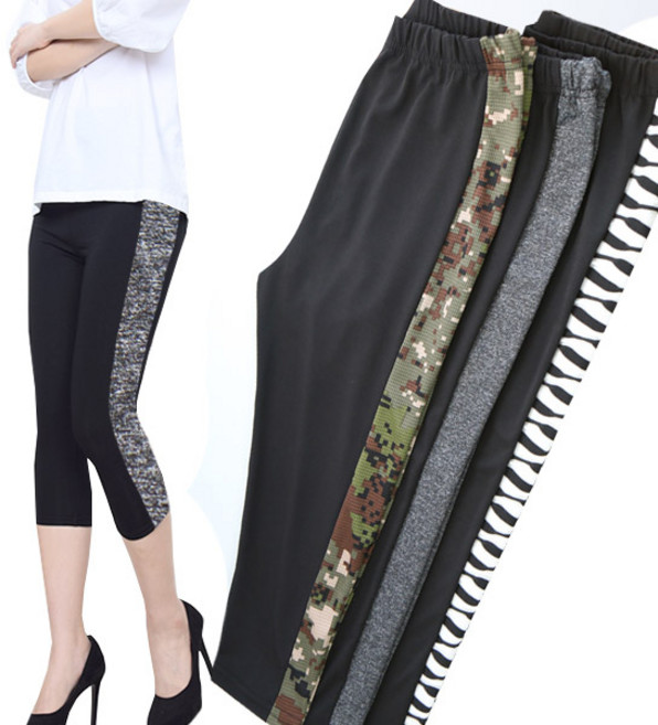 미소레깅스 컴파운드배색 7부레깅스