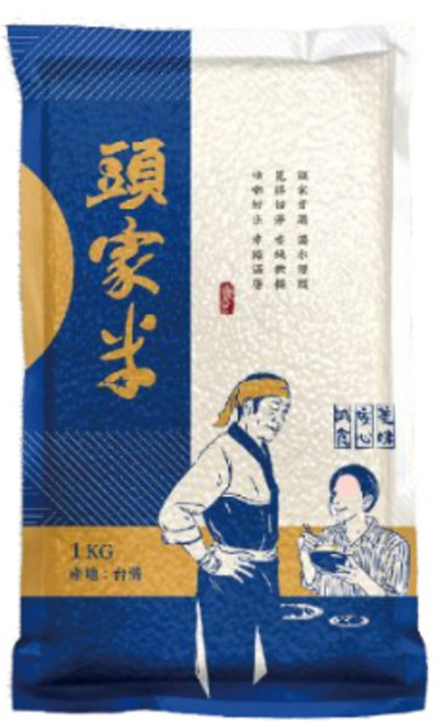 台灣頭家米 1公斤, 1kg, 1個, 1