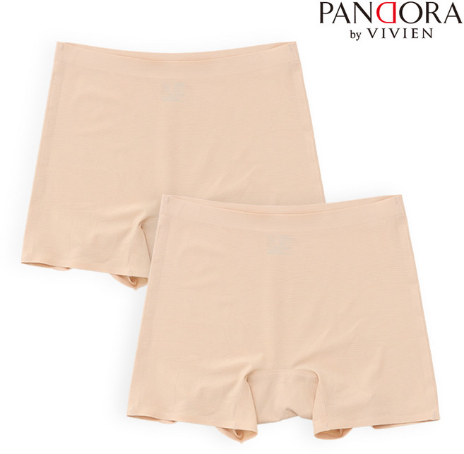 판도라 by 비비안 여자 생리대 부착 심리스 퓨징 무봉제 드로즈 사각 팬티 2매