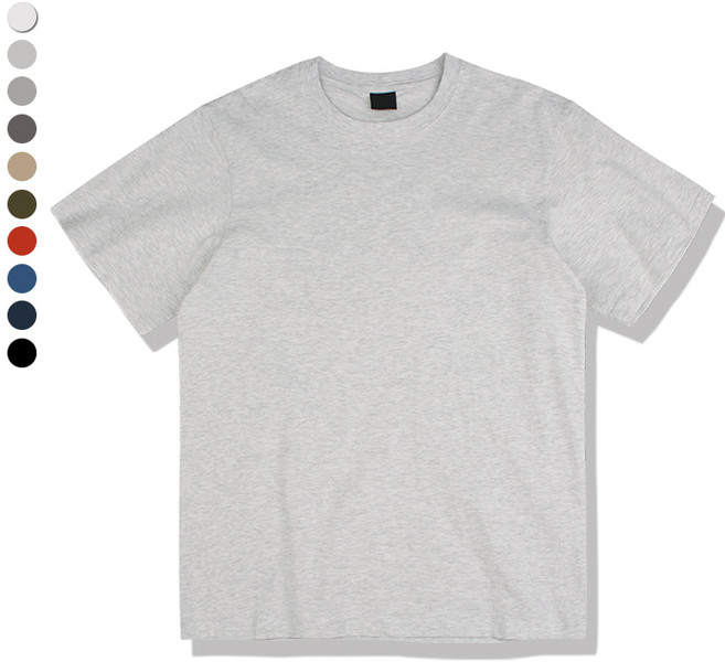 오마보이 남성용 순면 넉넉핏 라운드넥 반팔티