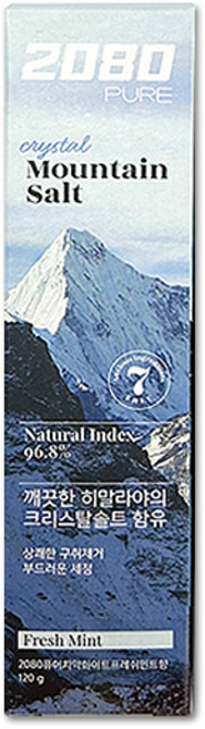 2080 히말라야 퓨어 마운틴 크리스탈 솔트 치약 120g 충치 잇몸 구취 예방, 1개