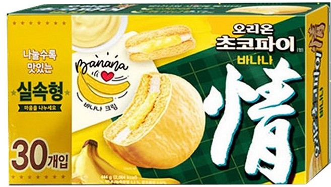 오리온 초코파이 정 바나나, 1.11kg, 6개