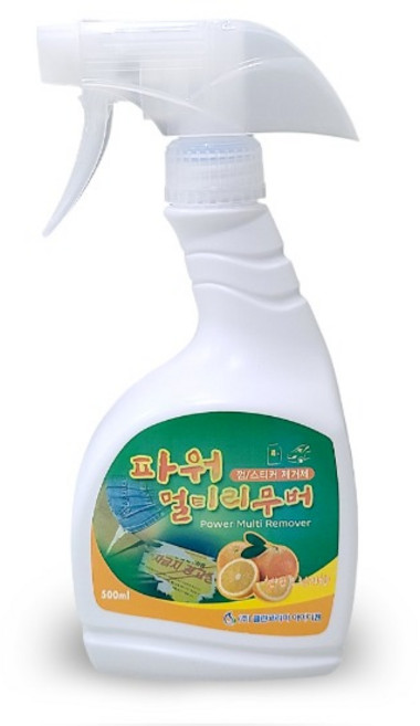 파워멀티리무버 스티커 껌 제거제 500ml 유성 얼룩 자국 제거, 1개