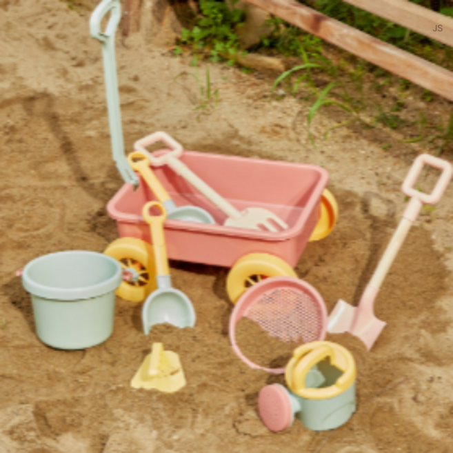 모던하우스 캠핑 샌드토이 웨건세트 소꿉놀이, Pink (핑크), 15세트