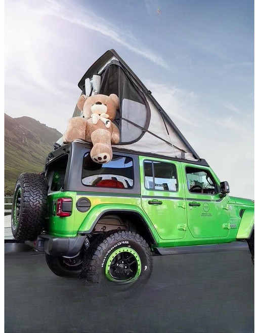 자동차 루프 텐트 차박텐트 캠핑용 자동차 루프탑텐트 하드탑, 펀칭 없음, 9스탠다드사이드텐트버전BJ40