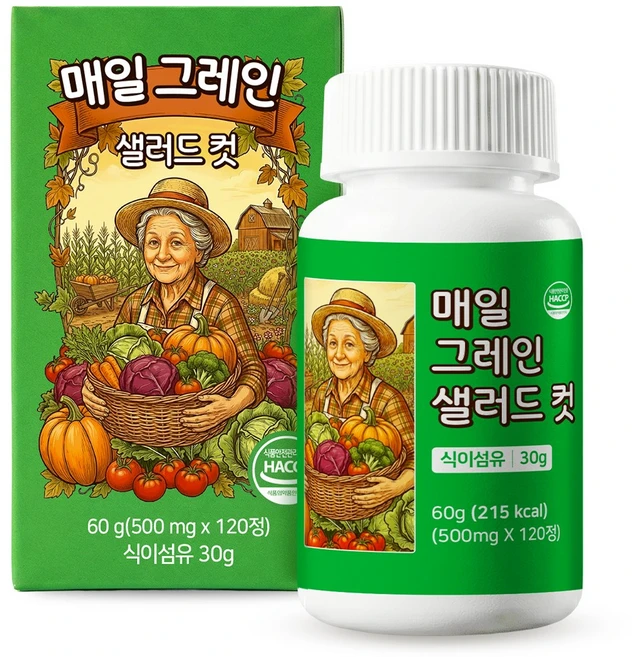 매일 그레인 샐러드 컷 VIP, 1개, 120정 - 쿠팡