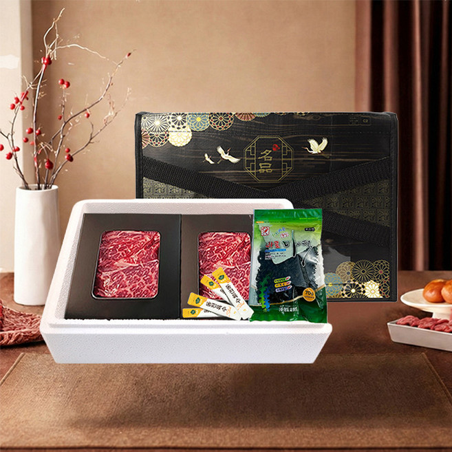 명절 아침식사 횡성축협한우 국거리 미역국 한상 선물세트, 1