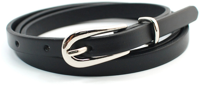 닐슨 여성 이태리 통가죽벨트 슬림 실버 캐롯 (NO.WC016)