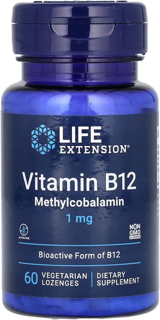 라이프익스텐션 메틸코발라민 1mg 식물성 60 정, 2개, 60정 - 쿠팡