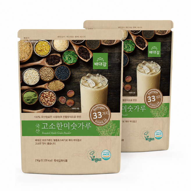 배대감 대용량 국산 고소한 미숫가루 2kg, 2개