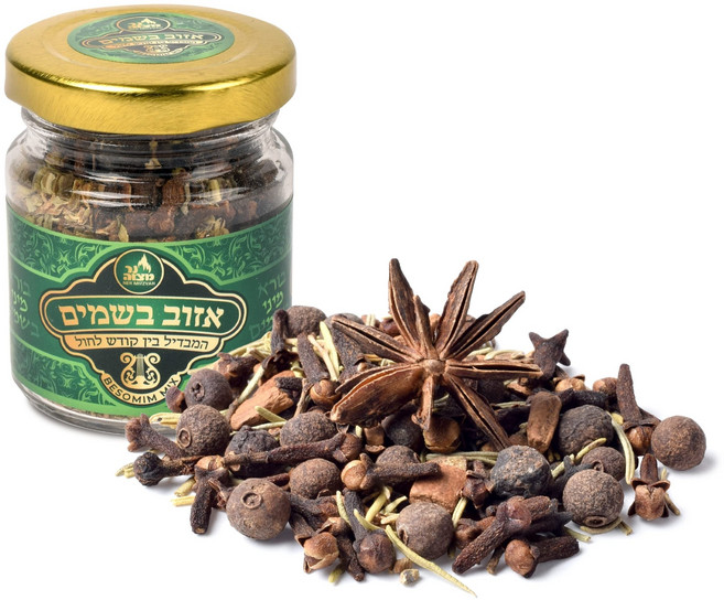 Ner Mitzvah Aizov B'somim Whole Clo Ner Mitzvah Aizov B'somim Whole Cloves Spice Besamim for Havdala, 크기가 큰, 1개