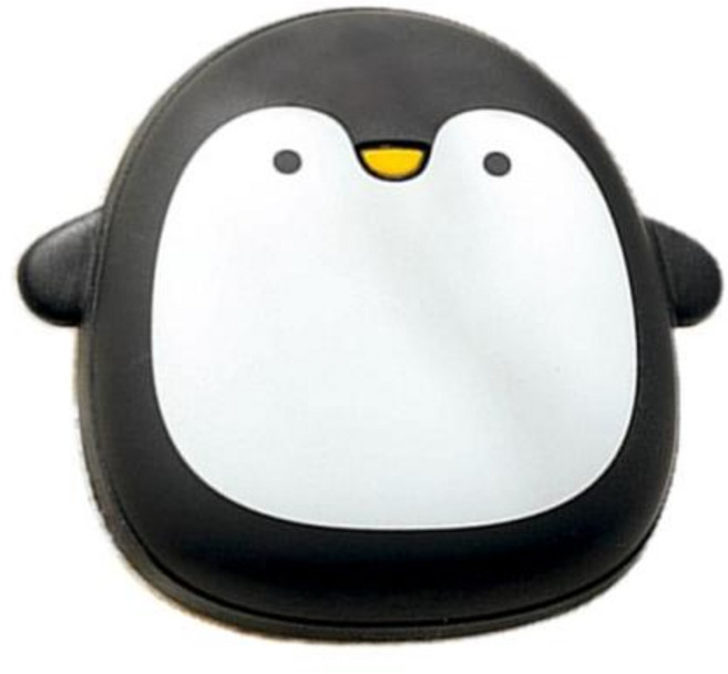 USB온풍기 무선 충전식 미니 온풍기 귀여운 펭귄 북극곰 전기 핸드 워머 양면 난로 포켓, YELLOW