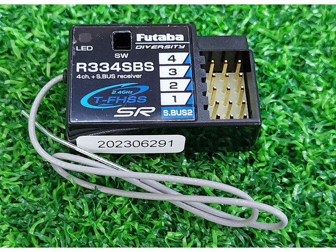 車車共和國 Futaba 雙葉 R334SBS 接收器 適用7PX/7PXR/4PX/4PV/4PM/4PLS/3PV, 1個
