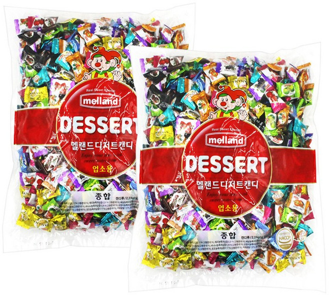 멜랜드 디저트캔디 종합, 2.3kg, 2개