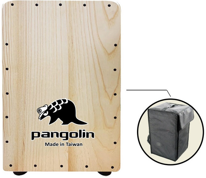 Pangolin PGT-10 標準型木箱鼓 台灣製造 含教材, 1個, 木箱鼓＋收納袋