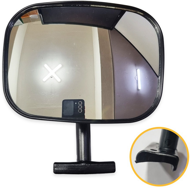 사각광각미러/ㄱ자/보조사이드미러/사각보조거울/광각미러/그랜드스타렉스/스타렉스/사각지대/어린이집차/학원차/특장차/택배차/포터2/봉고3/화물차/대형차광각미러/사이드미러/보조거울, 1개