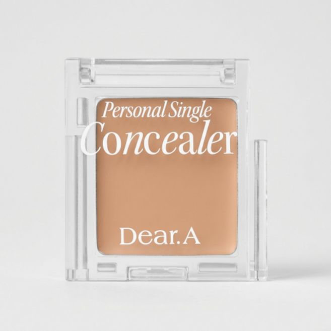 디어에이 퍼스널 싱글 컨실러 (듀오 SET) 디어에이컨실러 컨실러팔레트 피부톤 커버력 밀착력, 1개, 02 베이지