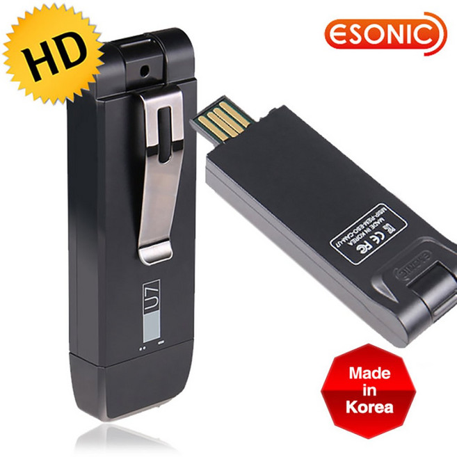이소닉 CAM-U7 액션캠 캠코더 경찰캠 녹음기 움직임 감지녹화 클립형 소형카메라, 이소닉 CAM-U7(32GB)