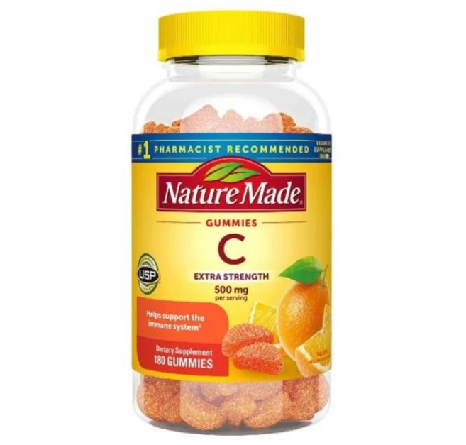 네이처메이드 엑스트라 스트렝스 비타민C 500mg 구미 180정, 1개 - 쿠팡