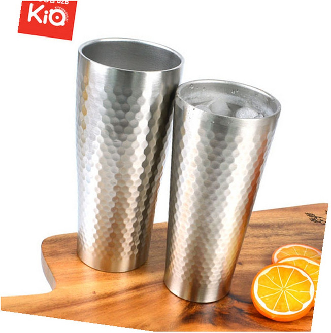 이중 진공 스텐 물컵 주스컵 맥주컵 맥주잔 1p (Araium), 이중벌집쥬스컵 소(280ml 국산), 1개