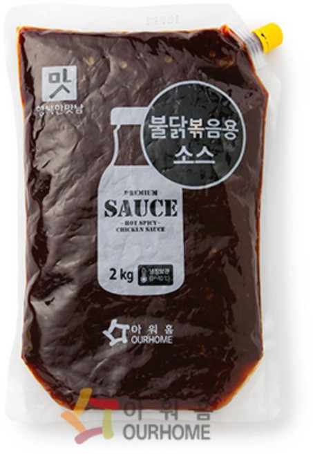 아워홈 행복한 맛남 불닭볶음소스 2kg 2봉, 2개