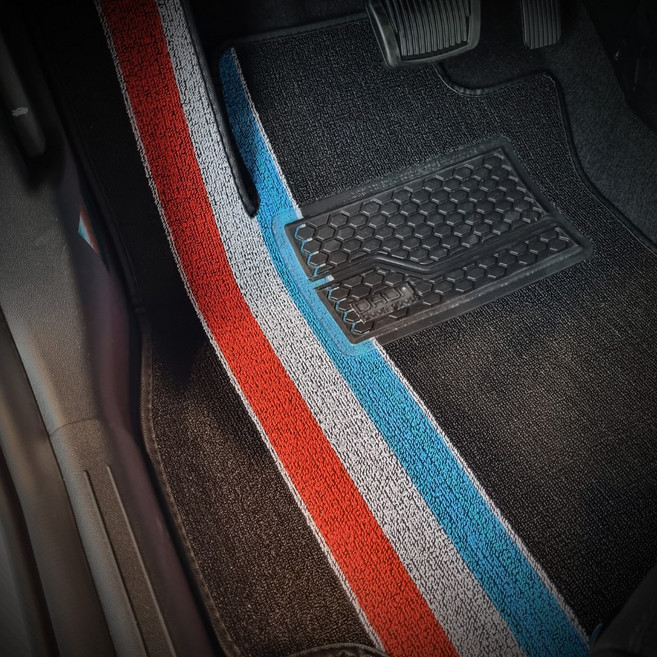 나노와이어 GV70 2륜 매트 실내 한대분 앞자리+뒷자리 코일카매트 자동차매트, N라인