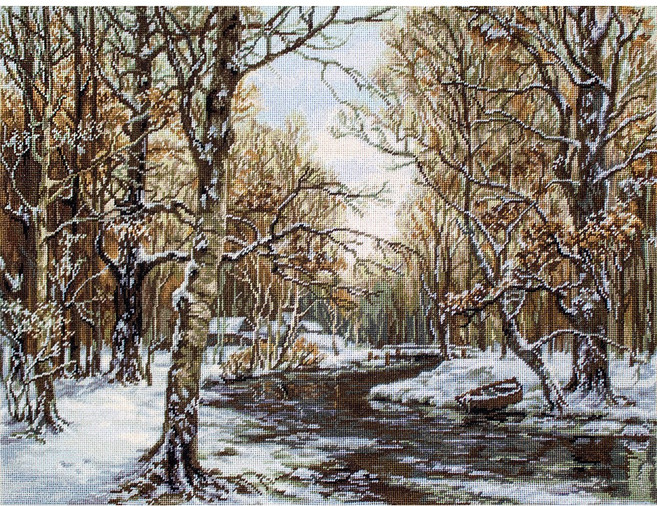 외국 십자수패키지 Luca-s/ First snow-B597, 1개