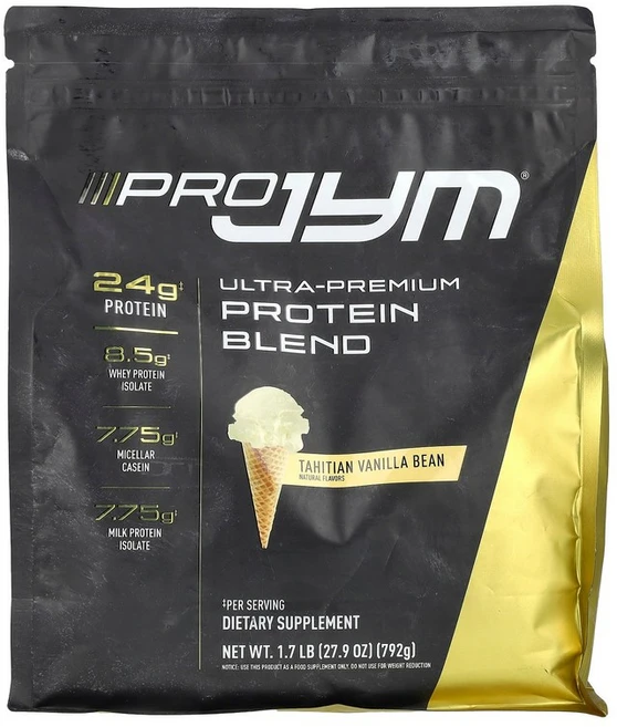 JYM Supplement Science Pro JYM 울트라 프리미엄 단백질 혼합물 타히티안 바닐라빈 792g(1.7lb) Science (JYM 서플리먼트 사이언스), 1개 - 쿠팡