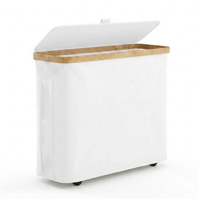 픽커스 틈새 수납함 얇은 정리함, 화이트