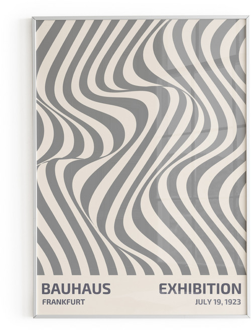 아트위크엔드 미드센추리 모던 인테리어 포스터 액자 화이트 44종 모음, 5.바우하우스 5 (화이트프레임)