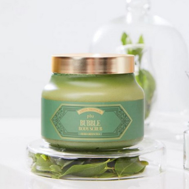 플루 그린 프로폴리스 버블 슈가 바디스크럽 400g 허브그린티 자타입, 그린 프로폴리스 400g 허브 그린티, 1개