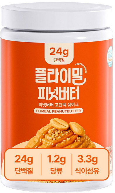 플라이밀 피넛버터 단백질쉐이크, 630g, 1개
