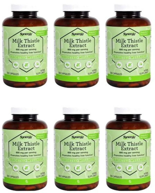 비타코스트 시너지 밀크씨슬 추출물 표준화 600mg 캡슐 300정, 6개 - 쿠팡