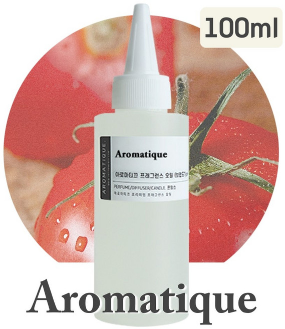 [아로마티끄] 프래그런스 오일 모음 115종-100ml 코스메틱등급 향료 원액 원료 디퓨저 캔들 향수 베이스 석고 방향제 리필 향-, 110.토마토 리프, 100ml, 1개