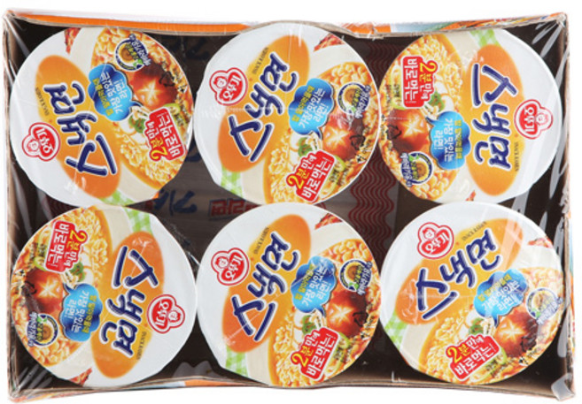 스낵면컵62gX6입-오뚜기-10개