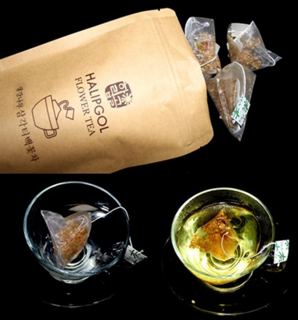 간편꽃차 하립골 수제꽃차 생강나무꽃차 삼각 티백 20티백, 1개, 20개입, 14g, 1개