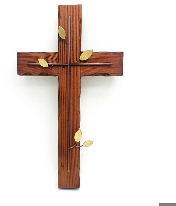 소나무벽걸이십자가_소망 핸드메이드 십자가 원목십자가