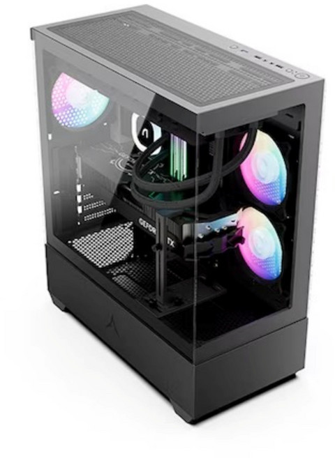 앱코 U30 마린 리버스 미들타워 강화유리 케이스 블랙, 1개