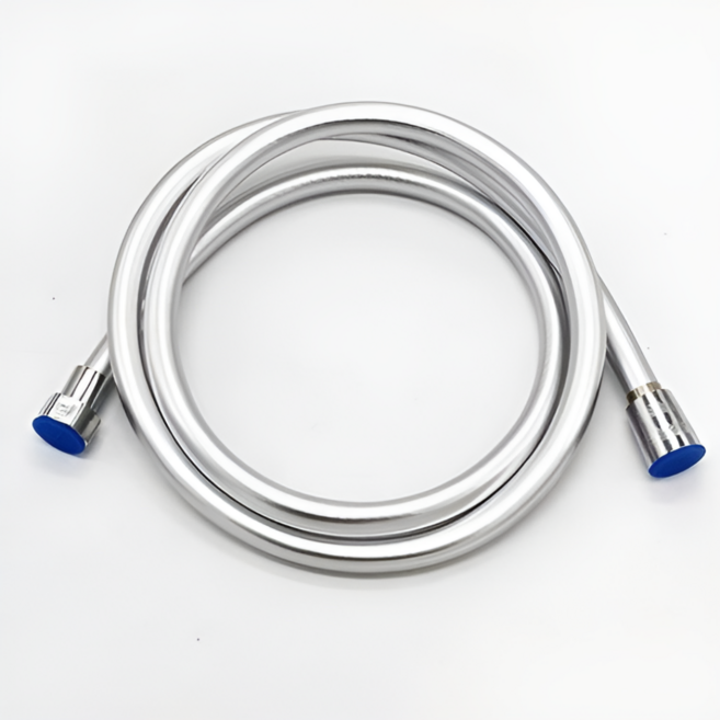 minh 욕실용품 고급 PVC 물때방지 미끄럼방지 꼬임방지 샤워호스, 화이트, 2m