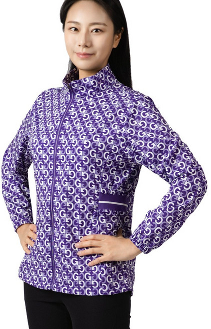 [스타일필드] 여성 데일리 패턴 스판 자켓 일상복 외출복 아웃도어 골프웨어 AWF102