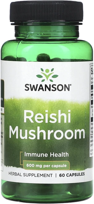 Swanson 영지버섯 600mg 캡슐 60정, Swanson 영지버섯 600mg 캡슐..., 1개 - 쿠팡