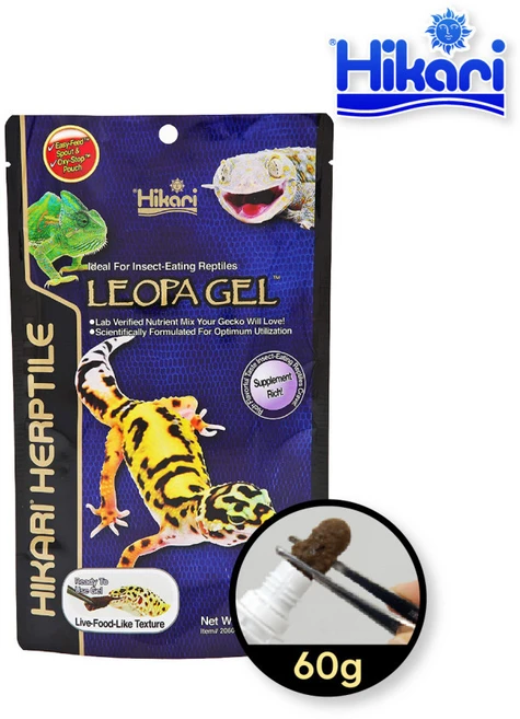 히카리 레오파드겔 60g 레오파드게코 전용사료 슈퍼푸드, 1개 - 쿠팡