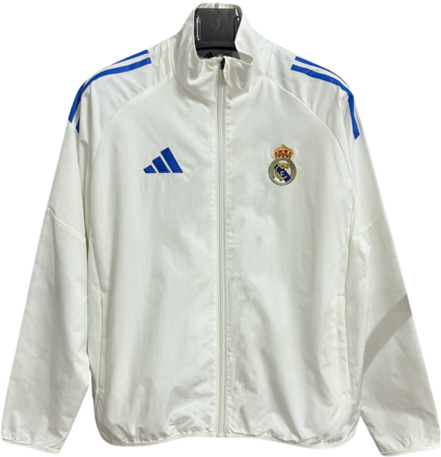 25-26 레알마드리드 화이트블루 방수 윈드브레이